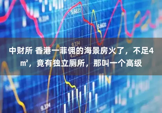 中财所 香港一菲佣的海景房火了，不足4㎡，竟有独立厕所，那叫一个高级
