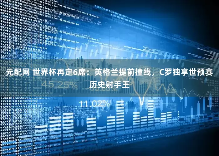 元配网 世界杯再定6席：英格兰提前撞线，C罗独享世预赛历史射手王